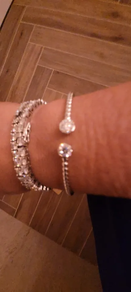 "Safiya" Moissanite Cuff Bracelet