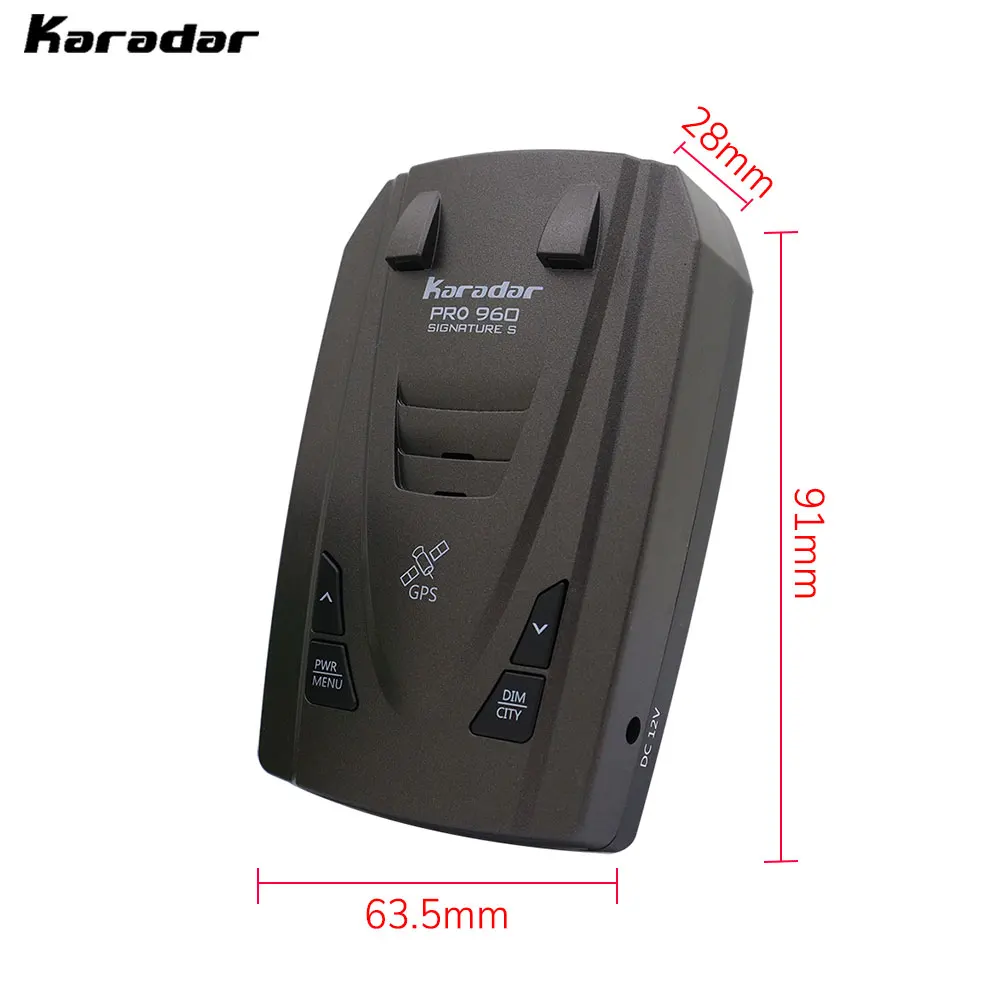 Karadar Pro960 Car Speed Radar Alarm System 2 in 1 Radar Detector Signature  GPS Antiradar Detector for Cars Monitoring