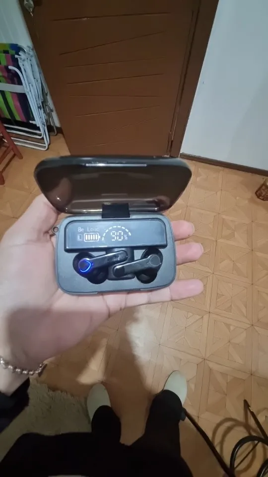Fone de Ouvido M19 TWS Bluetooth 5.1 | Power Bank 2800mAh | Cancelamento Ruído ANC | Controle Touch photo review