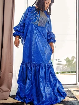 Abimbola Long Dashiki Embroidery Dress