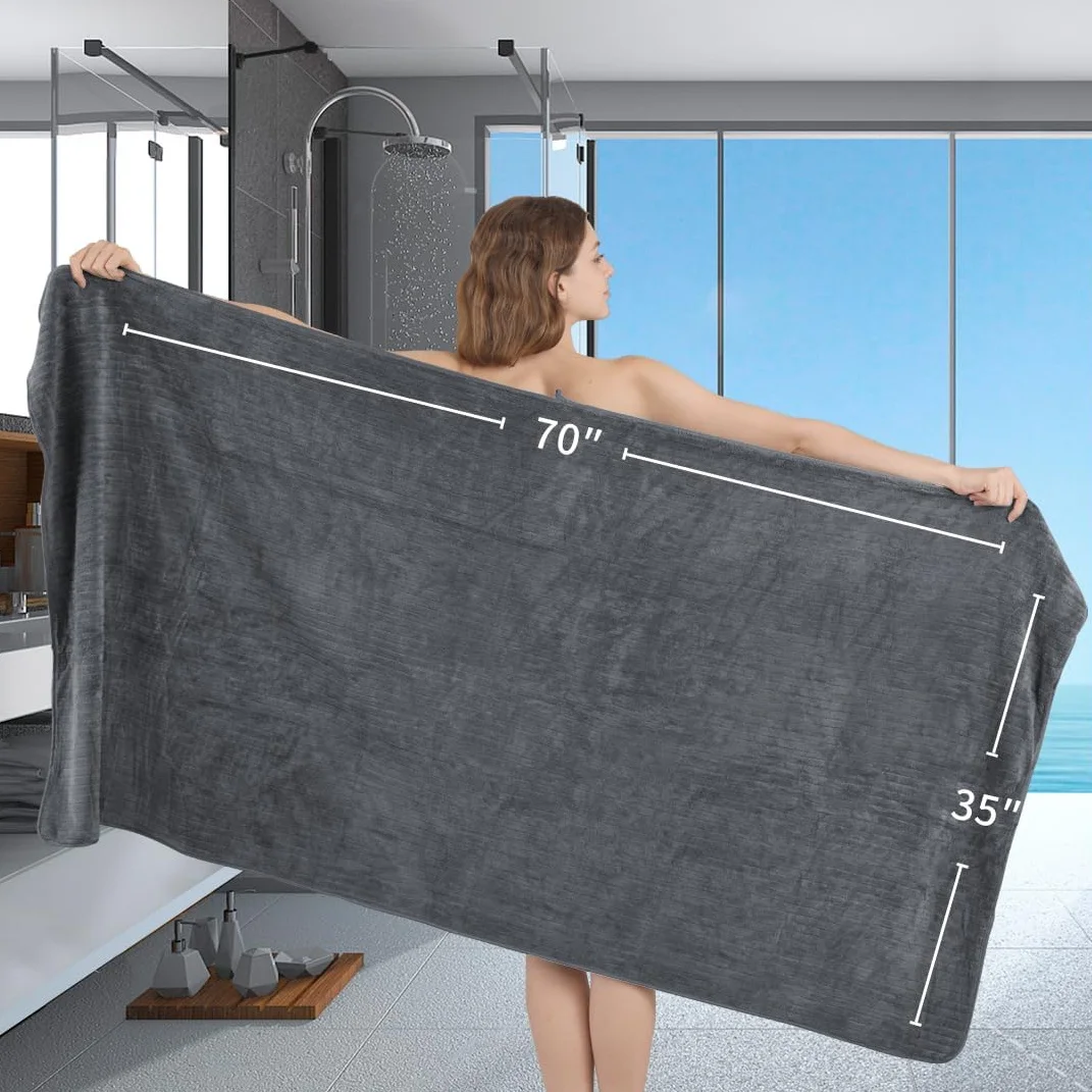 Oversized Microfiber Bath Towels 2