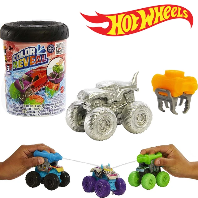 Hot Wheels Monster Trucks Color Shifters Mega-Wrex 1:64 Scale Toy Truck,  Changes Color with Water 