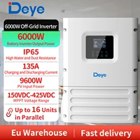 Inverter hors réseau Deye 6000W SUN-6K-OG02LP1-EU-AM1 6kW avec entrée PV 9600W, chargeur 135A, IP65, WiFi intégré, zéro exportation vers le réseau 1