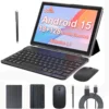 ZZB TABLET Android 15 Tablet 10 Inch, 18GB(6+12 Expand) RAM + 128GB ROM, Octa Core, 5G WiFi, with Keyboard, Mouse, Case 1