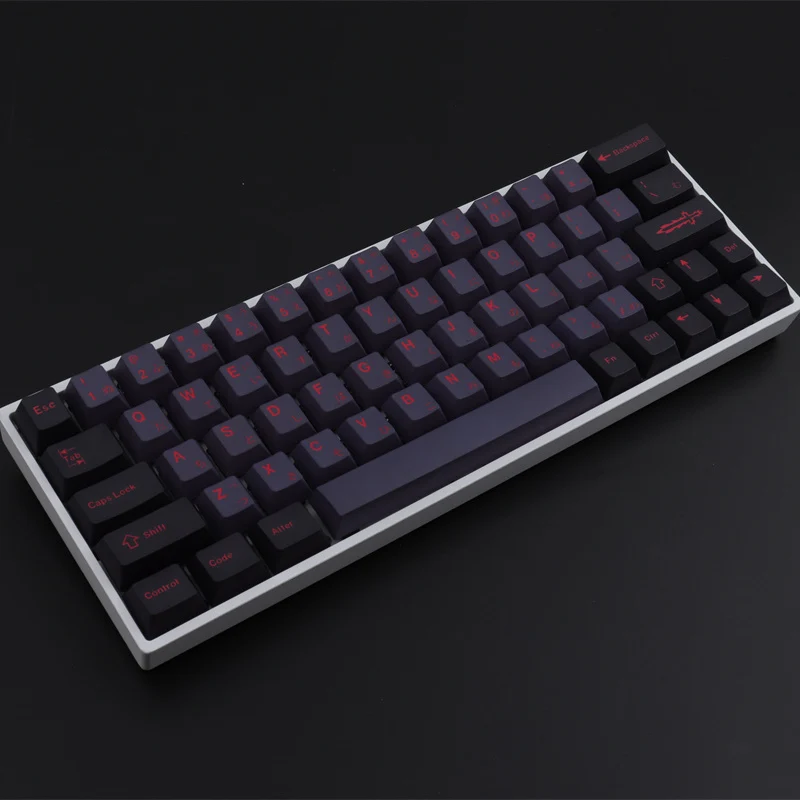 Teclas Gmk Alter para Teclado Mecânico Perfil Cereja Preto e Cinza Japonês Inglês Pbt Dye-sub Interruptor mx 129 Teclas