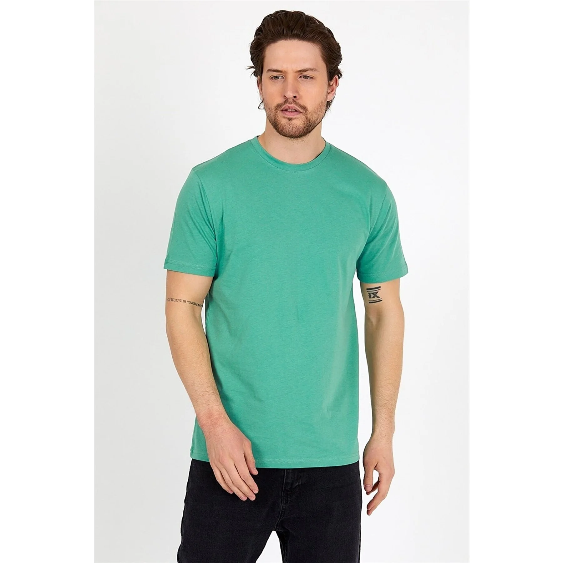 5pcs Men Tshirt 100 Cotton White Solid T Shirt Men Causal O neck Basic