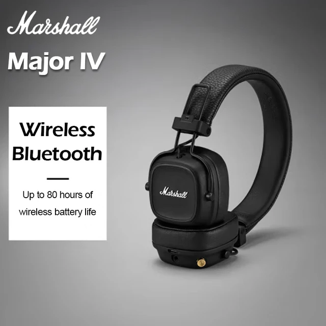 Marshall MAJOR IV/III/II auriculares inalámbricos con Bluetooth, auriculares  con cable, graves profundos, auriculares plegables para juegos deportivos  con micrófono - AliExpress