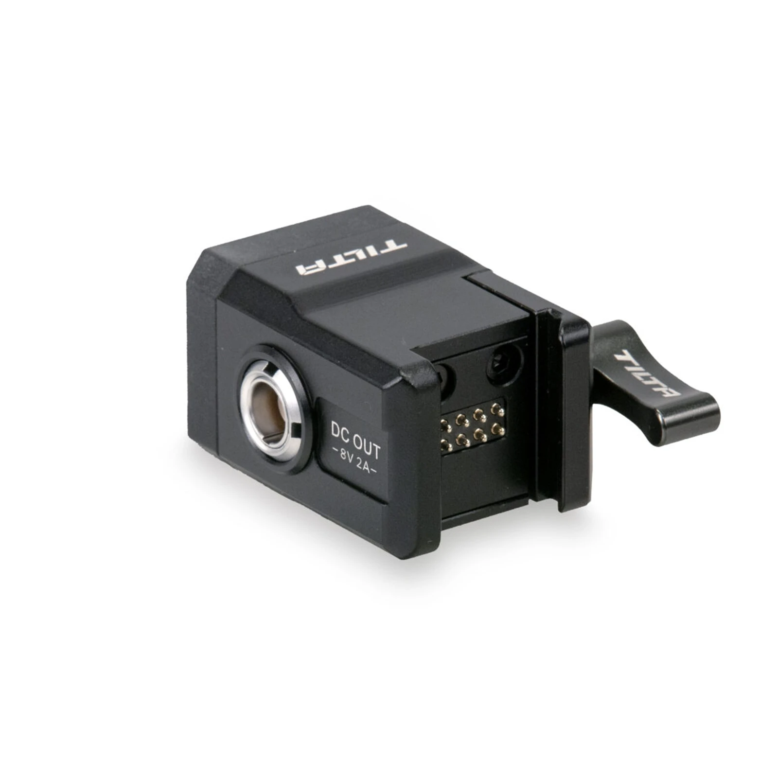 Gros plan sur le module récepteur TILTA TGA-RCR pour DJI Ronin avec câble de liaison et antenne.