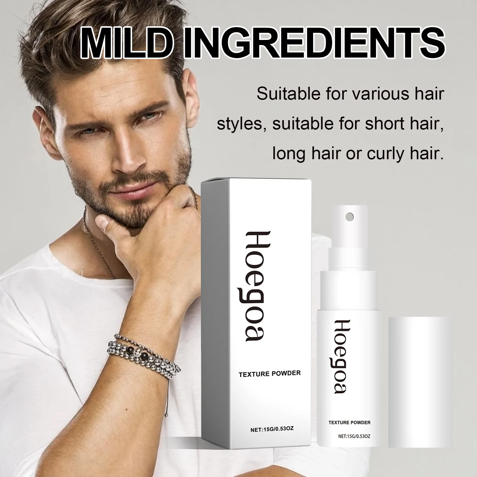Hair Texturizing Powder Haircut Design Increase Volume Refreshing Fluffy Mattifying Finalizing Absorb Grease Hair Styling Powder
