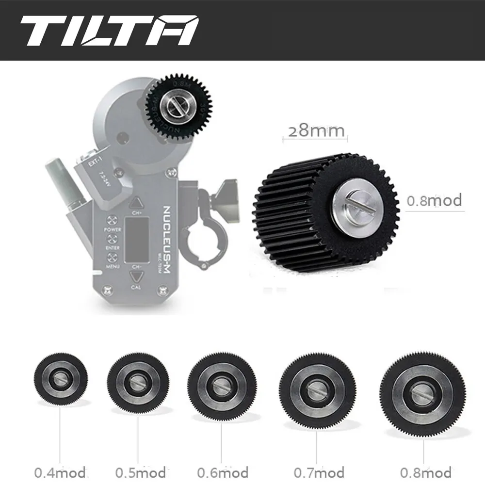 

TILTA Nucleus-M Mod Motor Gears 0.4, 0.5, 0.6, 0.7,0.8,0.8(28mm Thick)