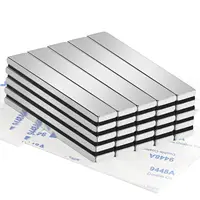 แม่เหล็กนีโอไดเมียมที่แข็งแกร่ง แม่เหล็กแท่งธาตุหายากถาวรที่ทรงพลัง พร้อมกาวสองด้าน แม่เหล็กแท่งแบนนีโอไดเมียมสำหรับงานหนัก 1