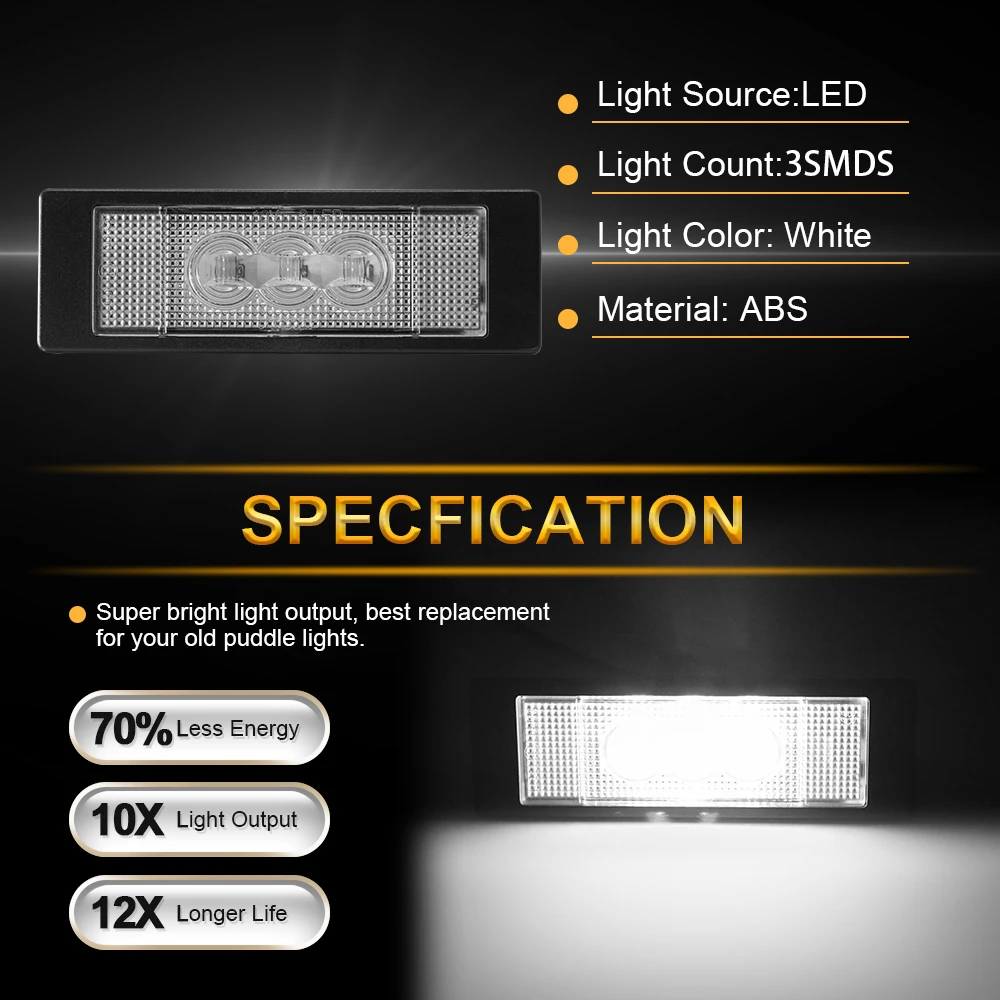 ECLAIRAGE DE PLAQUE D'IMMATRICULATION A LEDS BMW E81, E87 (2004-2011