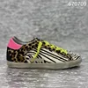 Classical GOLDEN Shoes Designer Women's GOOSE Sneakers Silver Glitter Leopard Pony Hair Suede Leather Style Shoe 5