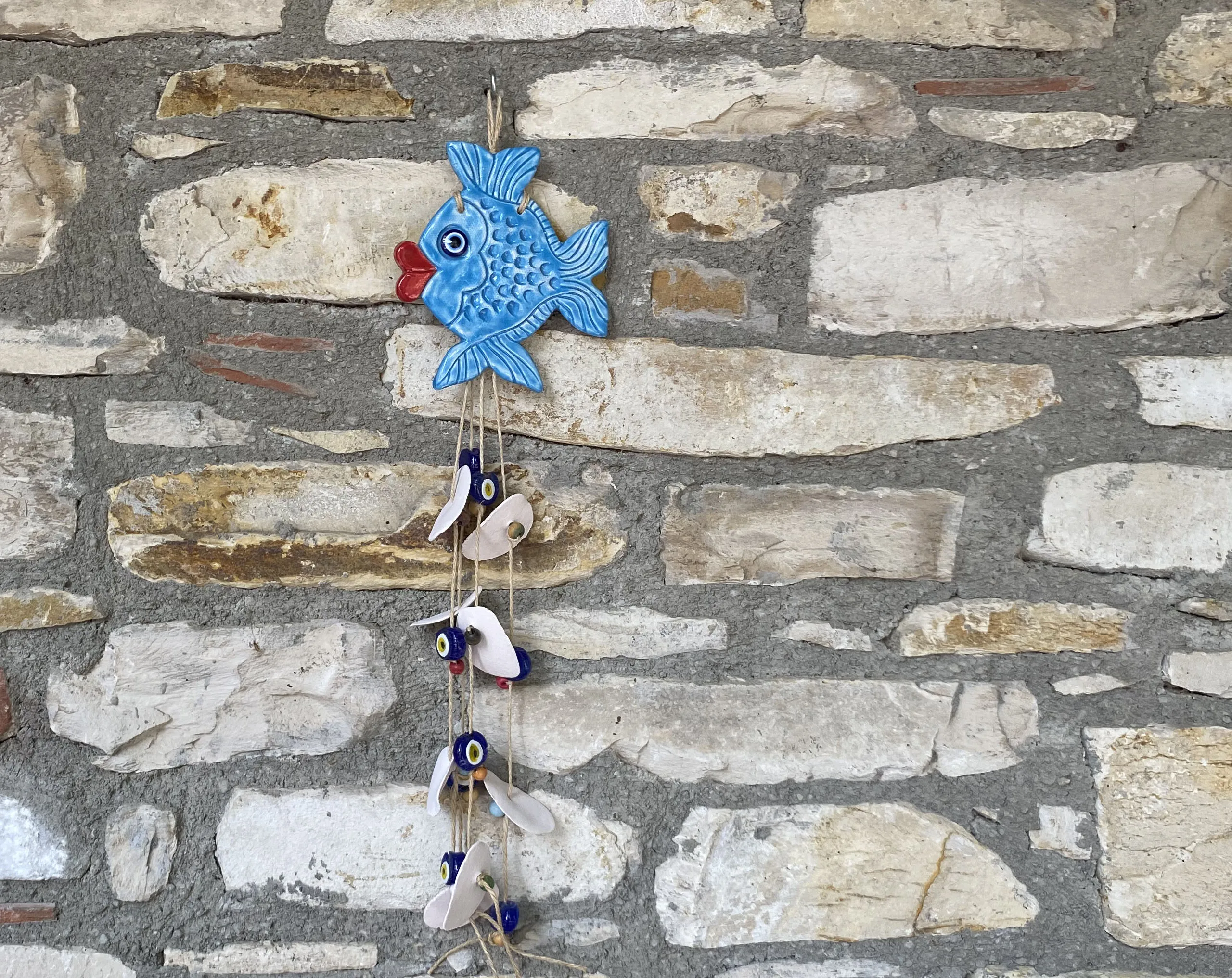 

Handmade Ceramic Blue Fish Home Garden Balcony Tree Office Decoration Ornament Gift Products To Be