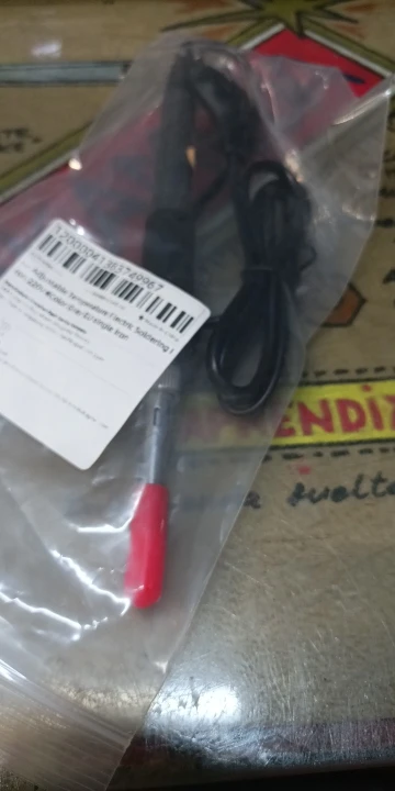 Soldador eléctrico de temperatura ajustable de 60W UE 220V / ☆ Enchufe estadounidense es de 110 V ☆ Soldador de hierro DIY para reparación photo review