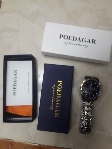 POEDAGAR Luxury Men's Quartz Watch photo review