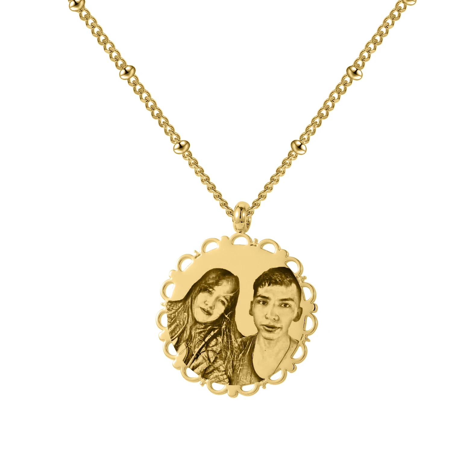 Collana Con Incisione Personalizzata Orecchini Anello Uomo Hanessa