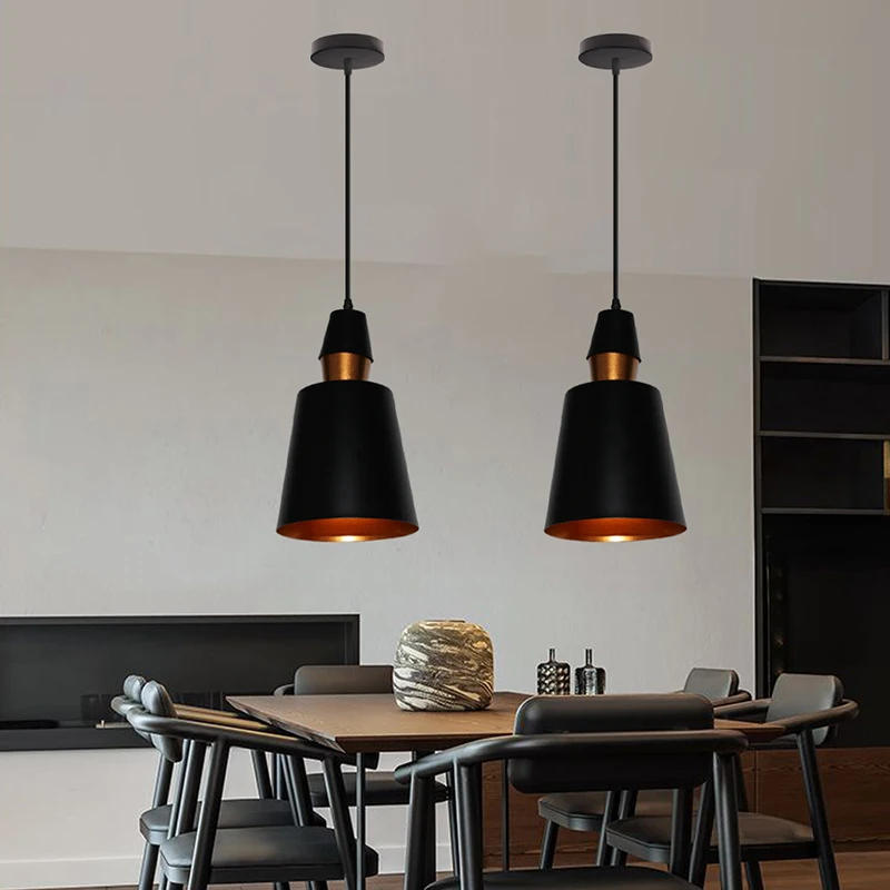 

Vintage Pendant Light Nordic Chandelier Pendant Lamp E27 Base Industrial Hanging light Edison Home Lighting for Living Room