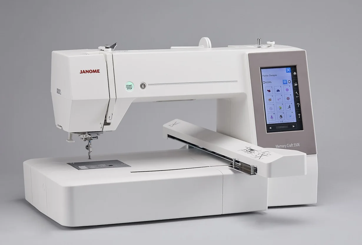 

Большая скидка, вышивальная машина Janome-Memory Craft 550E