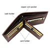 New Short Men Wallets Name Engraved Card Holder Classic Male Wallet With Coin Pocket Zipper Fashion Frosted Slim Men's Purses 4