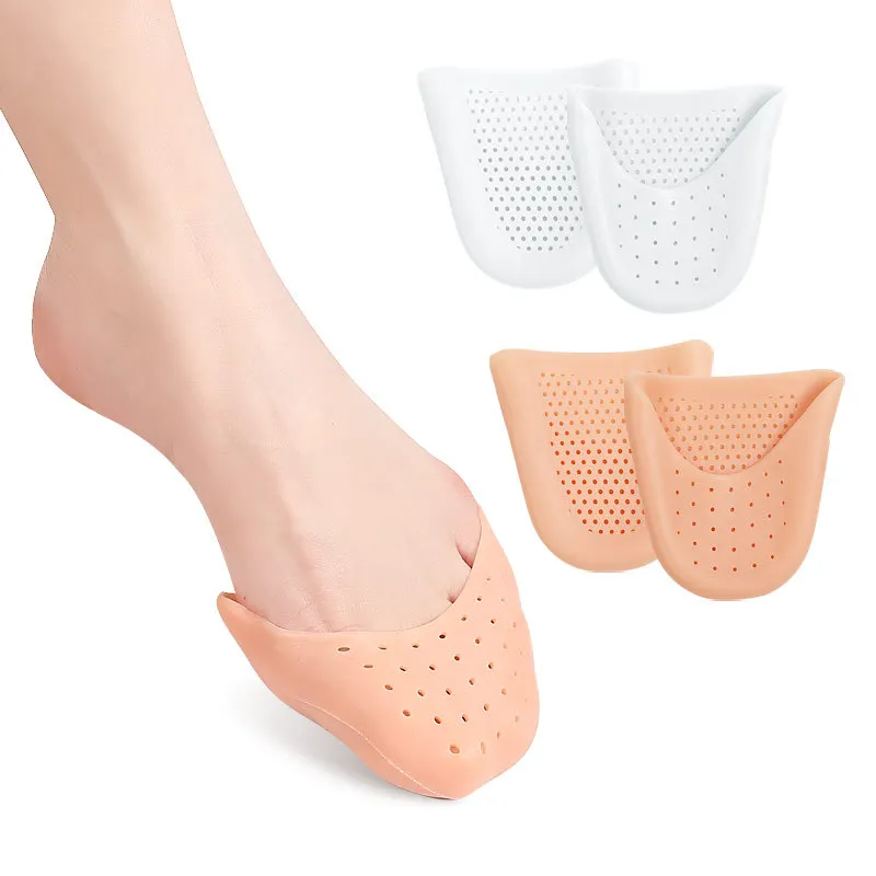 Toe Sleeves Silicone Gel Sock Pads Topper Cover Protector Pouch Big Toe Protection Cushion for Ball of Foot Ballet Pointe Cap fishing flies bag protective case cover for fishing flies hooks paillette spoon lures storage bag pouch