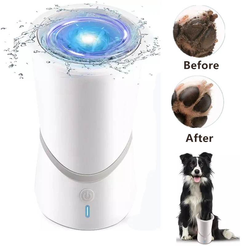 Automatic Dog Paws Cleaner Pet Foot Washer Cup Portable Paw Cleaner For