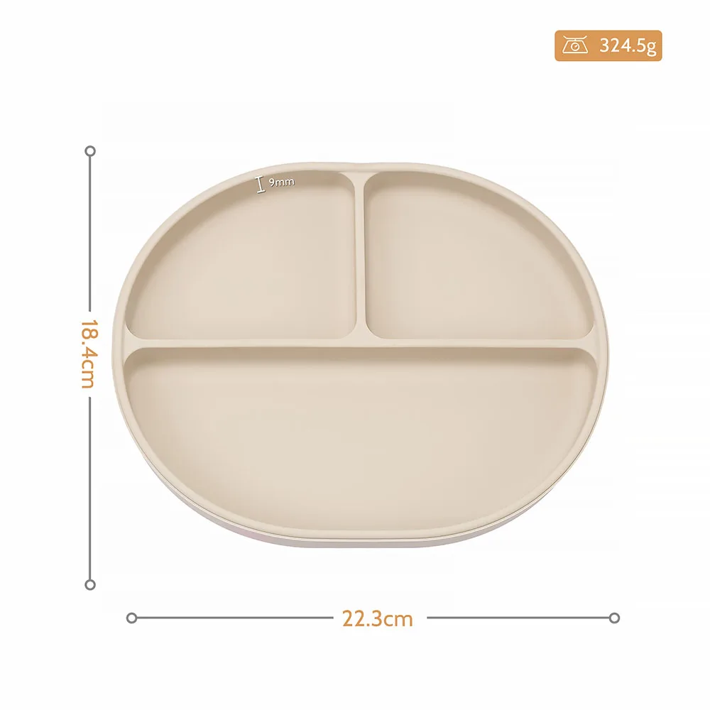 1PCS Baby Sucker Silicone Dining Plate BPA Free Children Dishes Suction Toddle Training Tableware Kids Feeding Bowls Baby Stuff 4