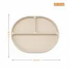1PCS Baby Sucker Silicone Dining Plate BPA Free Children Dishes Suction Toddle Training Tableware Kids Feeding Bowls Baby Stuff 4