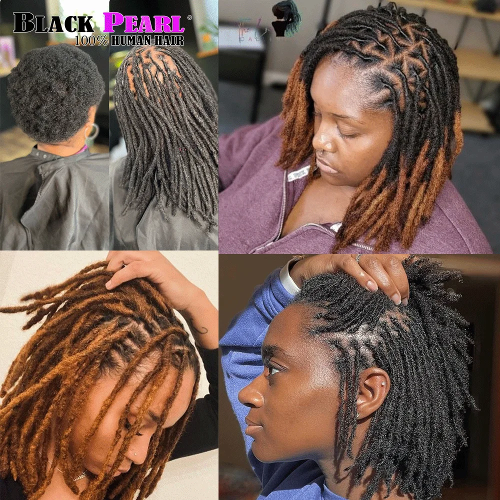 Honey Blonde Human Hair Dreadlock Extensions 0.8cm width 6 Inch 30 Roots Loc Extensions Human Hair Dreadlocks Extensions