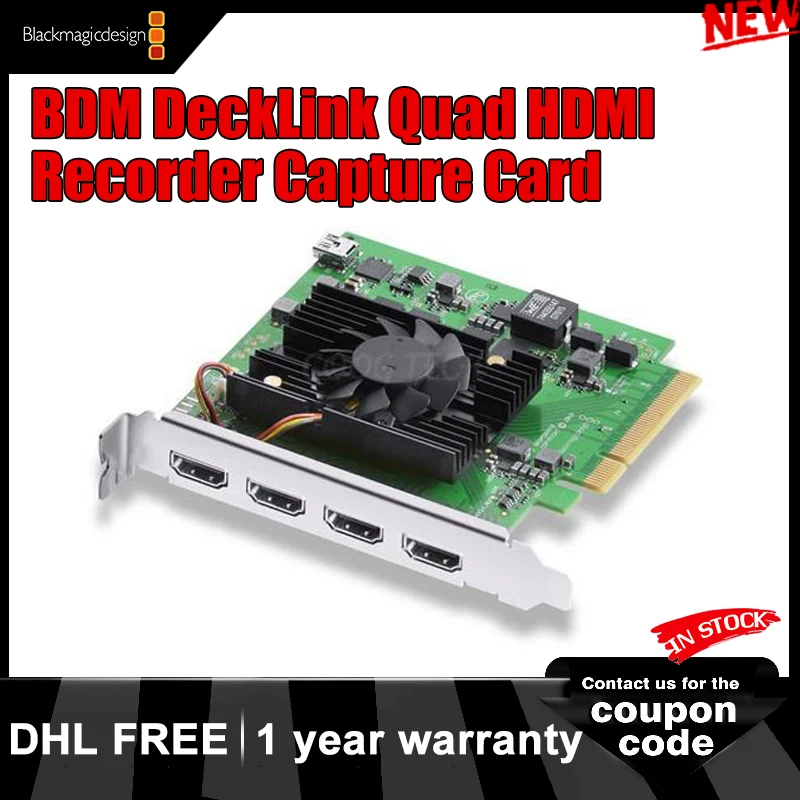 Blackmagic Design BDM DeckLink Quad HDMI Recorder Capture Card - AliExpress