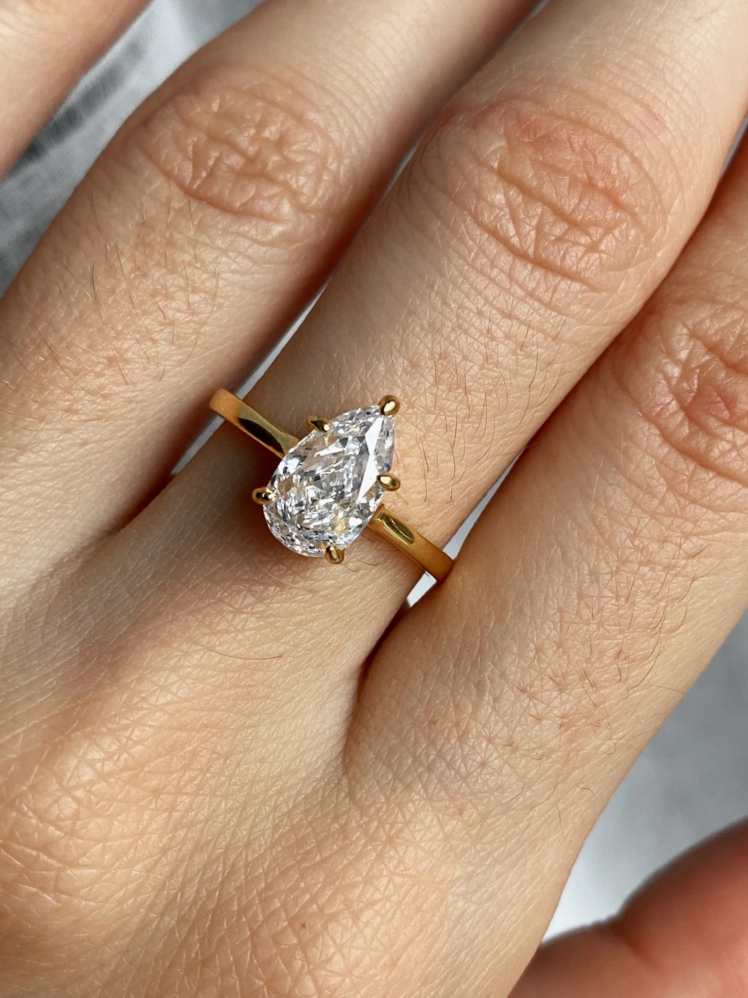 Crystal Silver Ring, customer photo
