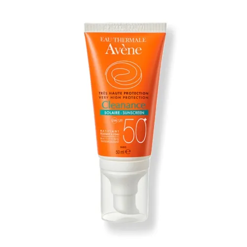 Avene Cleanance 자외선 차단 오일 컨트롤, 민감한 피부를 위한 높은 자외선 차단, 넓은 스펙트럼, 50ml 5