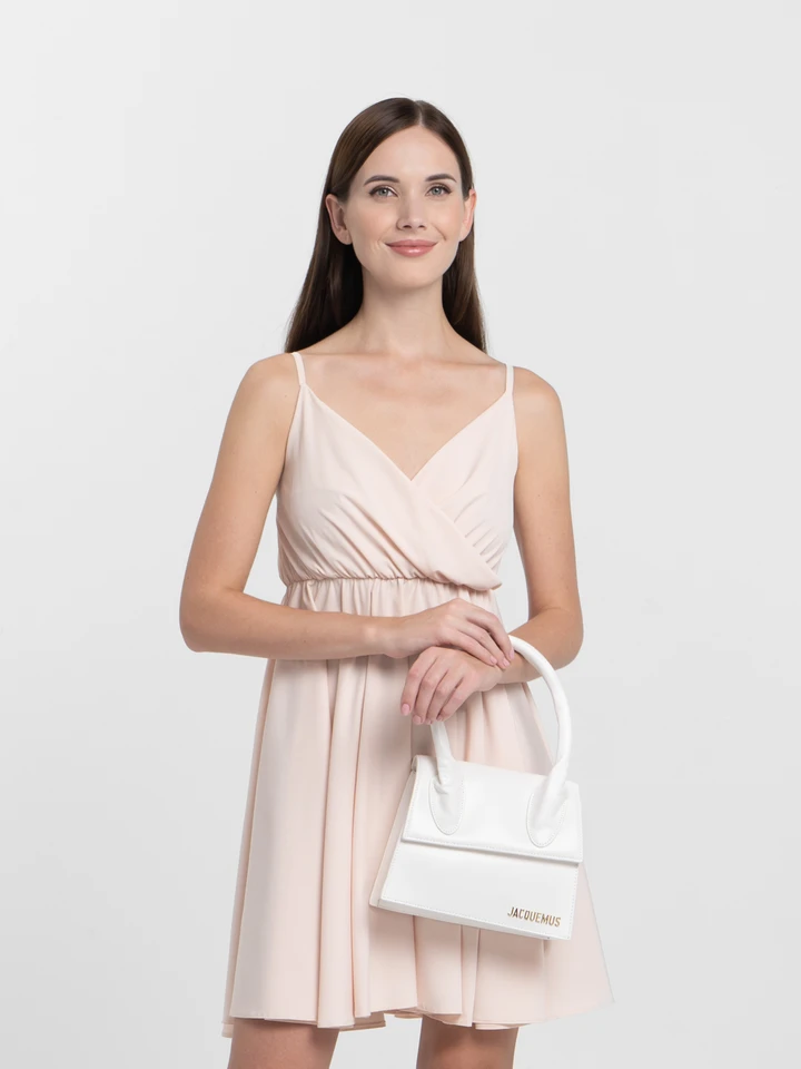 ショルダーバッグ・ポシェット JACQUEMUS Woman Shoulder bag White 221BA0133060 100 Jacquemus Le Bambino Long Flap White Shoulder Bag | 221BA013