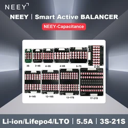 NEEY Active Equalizer Balancer 5A  12S 13S 14S 15S 16S  Lifepo4/Lipo/LTO Battery Energy Capacitor Lithium Lipo Lifepo4 Equalizer