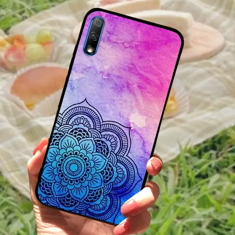 Elegant Marble Silicone Black Bumper Protective Case Cover