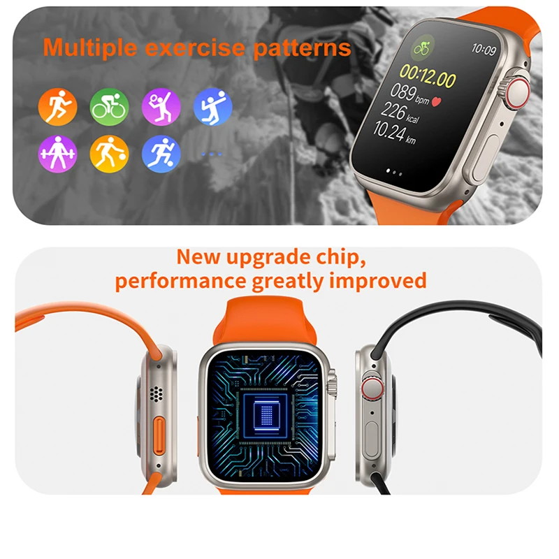Ʈ ġ T900 Ʈ 49mm ο Ʈ ġ 8 Ʈ   SmartWatch  ȭ  ð 8  