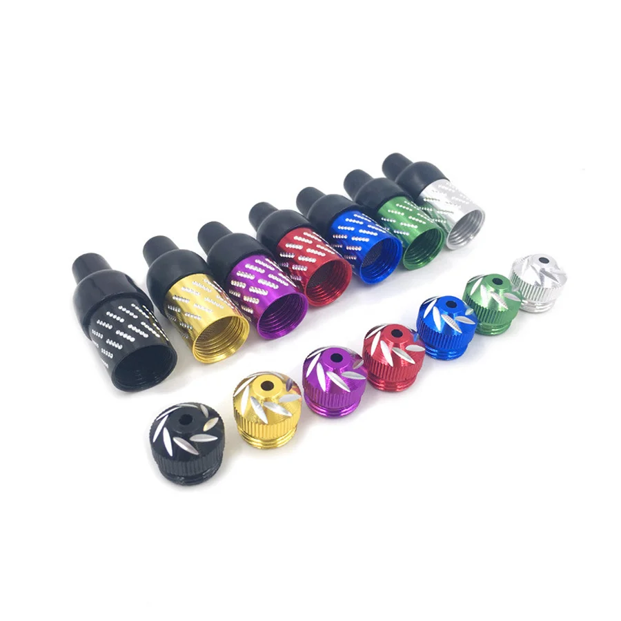 Aluminum Alloy Nipple 10/5/1 Pcs/Lot Tobacco Smoking Accessories with Rubber Mouthpiece Party Pipe Mixed Color
