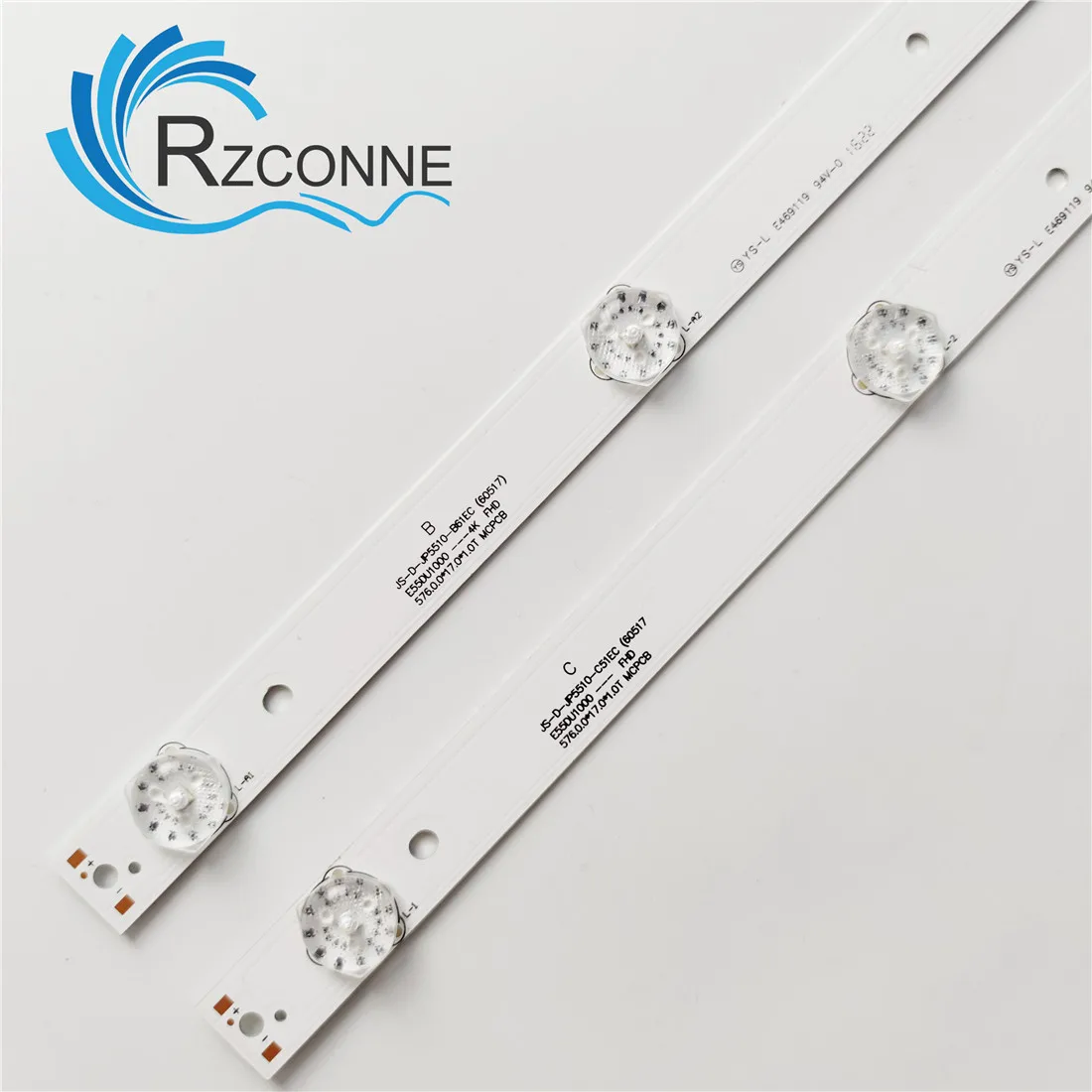 Retroiluminação Led Tira Lâmpada para Akai 55 tv E55du1000 Js-d-jp5510-c51ec B61ec Ctv550t Ctv554 Ctv5584 - Imagem 4