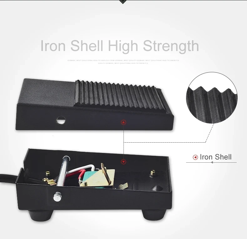 Free your Hand Spot Welding Switch Tig Torch Metal Foot Pedal Foot Switch 1.8 Meters Cable 2 Pins connector 3