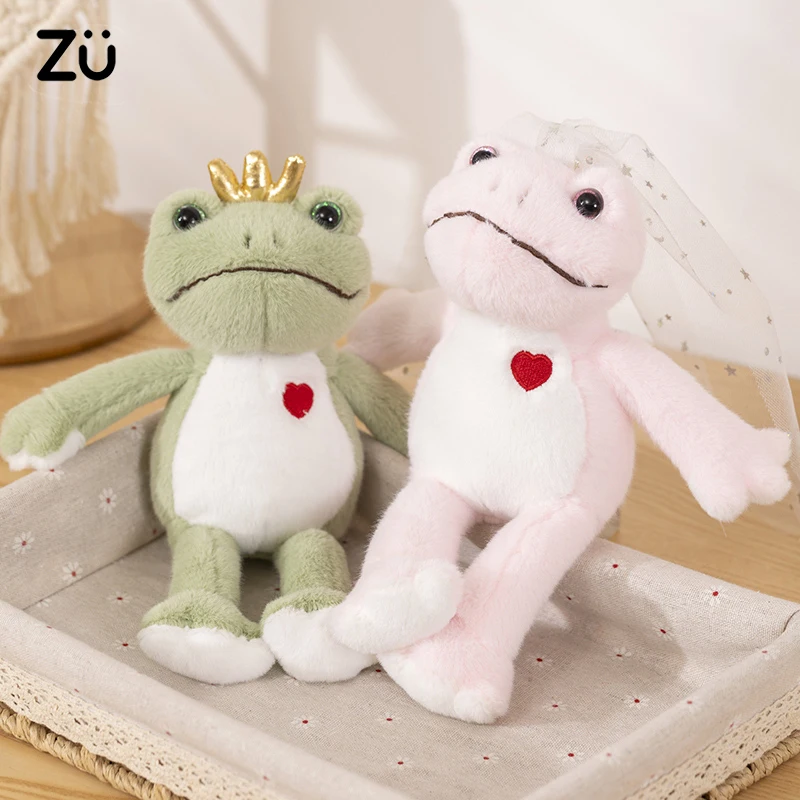 

Плюшевая игрушка ZU, валентинки, лягушка, принц и принцесса, милая пара, мягкие игрушки-лягушки, корона, плюшевые игрушки, кукла, подарок для детей