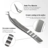 Anti-Static Tweezers Eyelash Extension Professional High Precision Volume Tweezer Stainless Steel Tweezers Antislip Makeup Tool 2