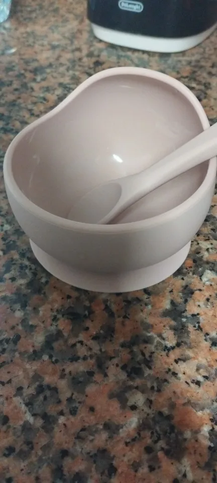 2PC Silicone Suction Bowls - Training Dinnerware for Babies Learning to Eat photo review