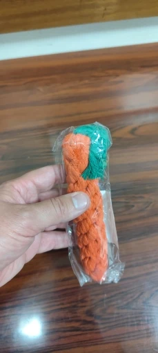 Carrot Rope Pet Toy photo review