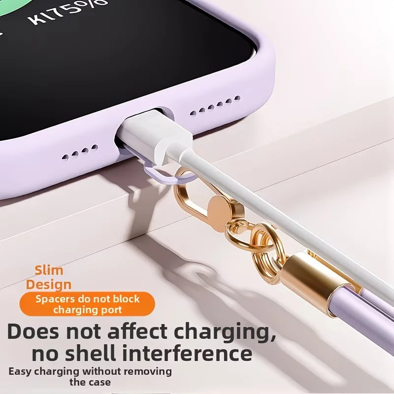 Versatile Silicone Wrist Strap for Phone Cases - Stretchable & Simple Design