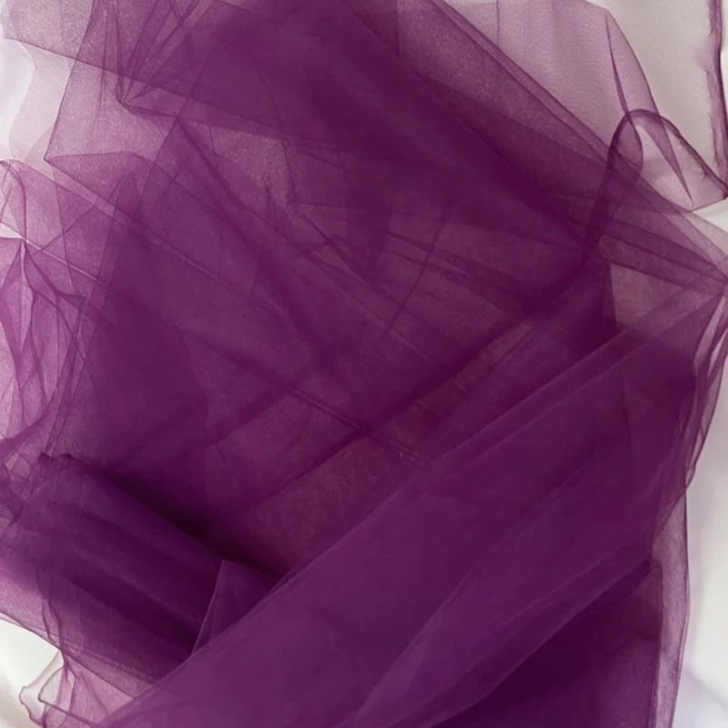 Purple Bridal Tulle Fabric for Wedding Veils and Gowns