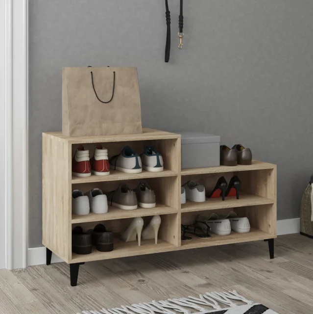 Mueble zapatero madera 102x36x60 cm armario para zapatos mueble de