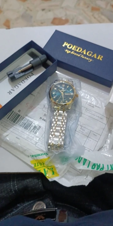 POEDAGAR Luxury Watch for Men photo review