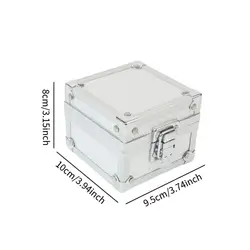 Luxury Single Watch Box - Elegant Travel Case & Storage Holder for Memento & Anniversary Gifts (B Silver)