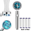 360 Degrees Rotation Turbo Fan Shower Head High Pressure Water Saving Spray Adjustable Showerhead Filters Bathroom Accessories 1