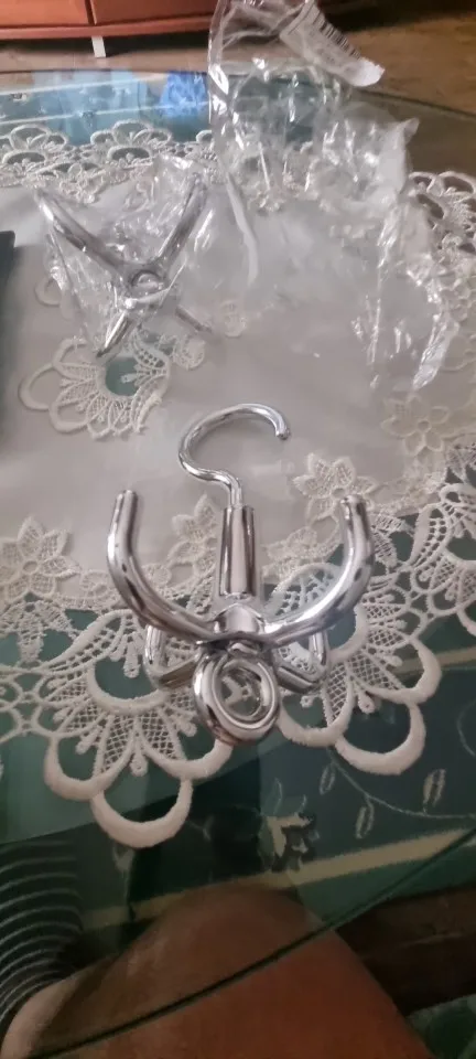 Silver Rotating Clothes Hook, customer photo